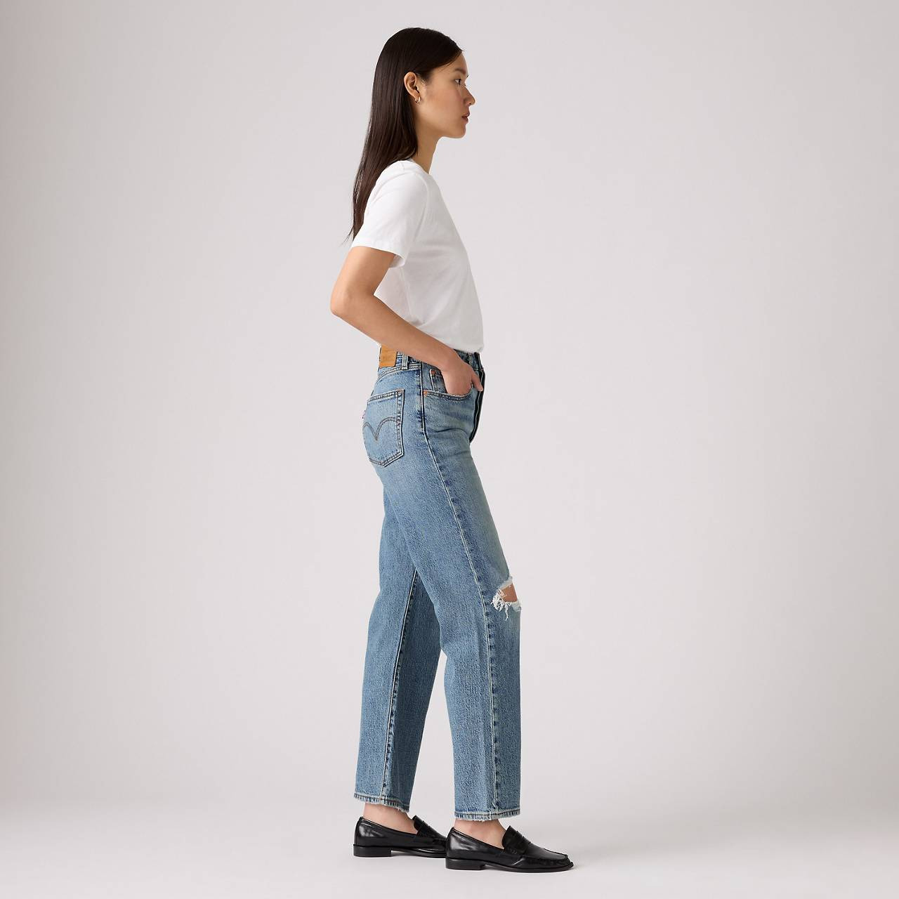 RIBCAGE STRAIGHT ANKLE WOMEN'S JEANS - 6