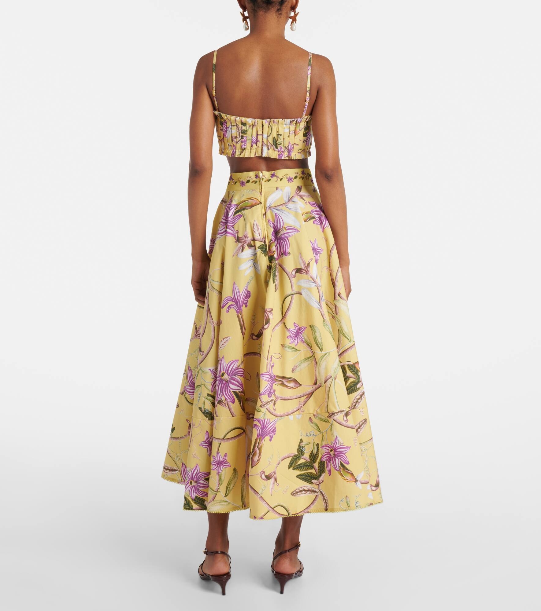 Morgina floral cotton bustier - 3