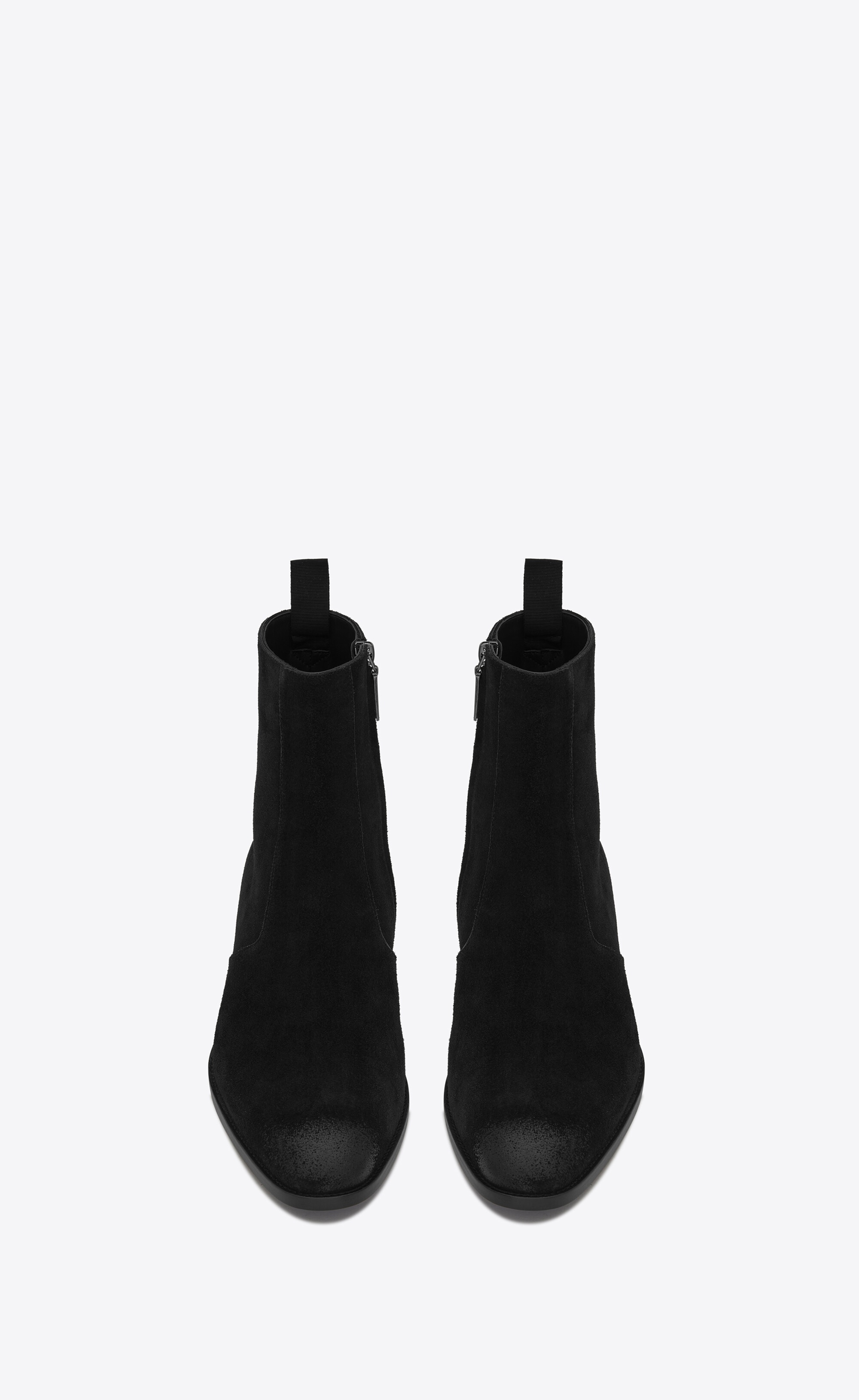 wyatt zippered boots in suede - 2