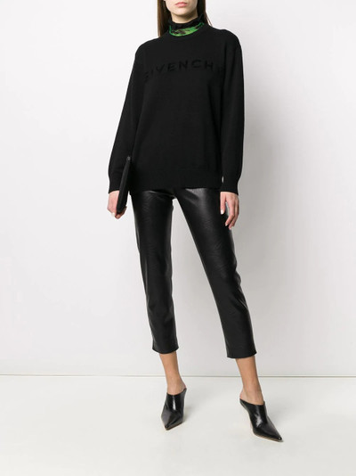 Givenchy lettering logo oversized jumper outlook