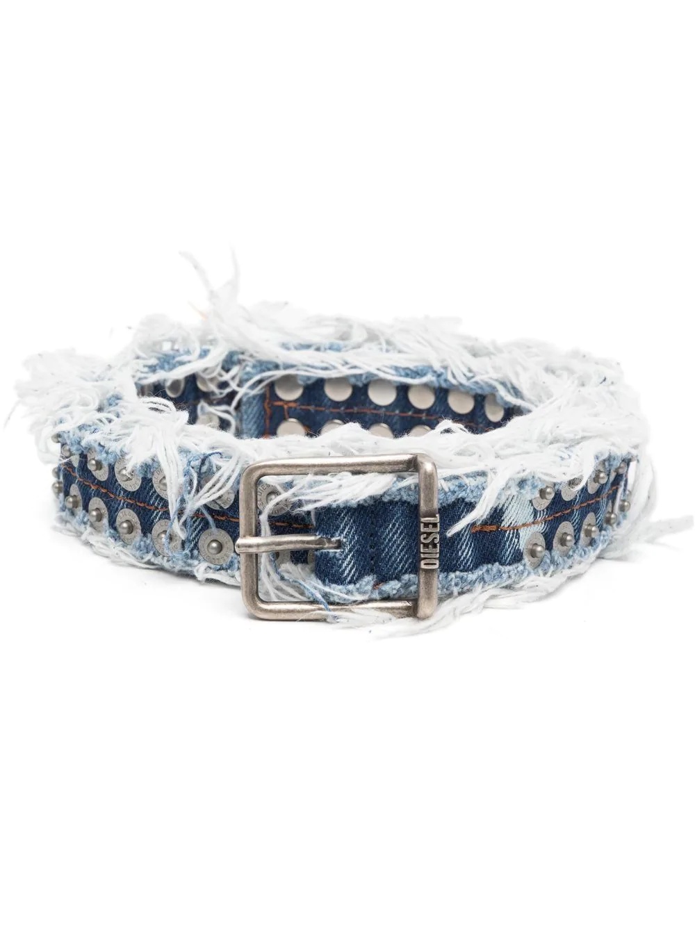 distressed-denim belt - 1