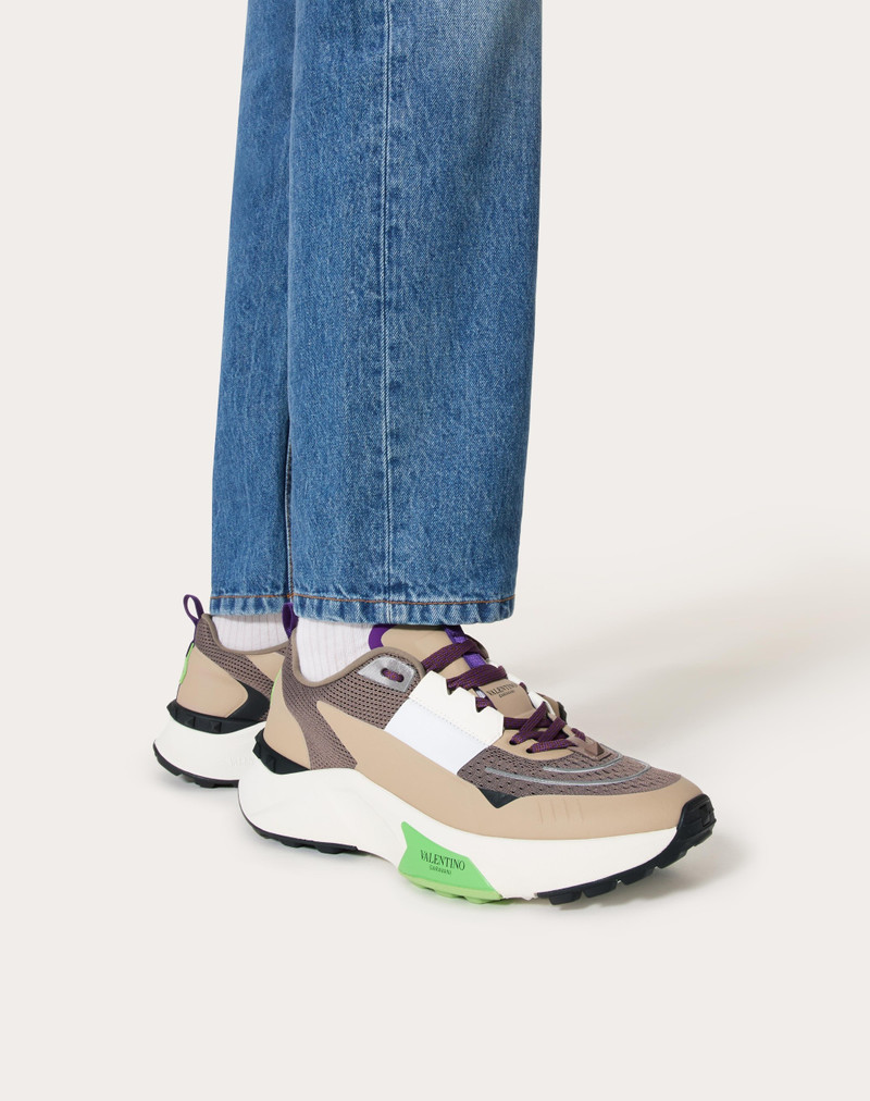 Valentino TRUE ACT LOW TOP SNEAKER IN MESH AND RUBBERIZED FABRIC outlook
