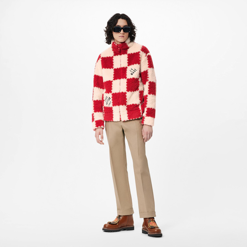 Louis Vuitton Jacquard Damier Fleece Blouson outlook
