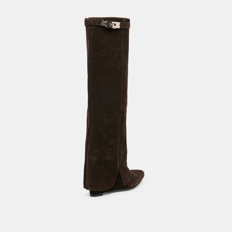 AGGY BOOTS DK BROWN SUEDE 3