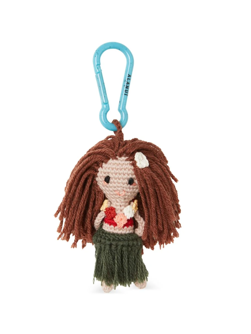Hula Girl Amigurumi crochet keyring - 1