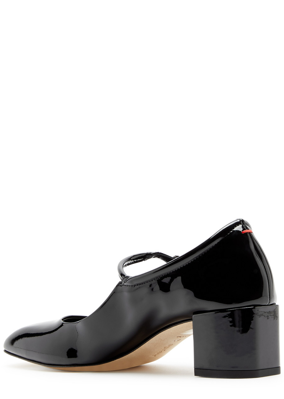 Aeyde Aline Mary Jane 45 Patent Leather Pumps - 2