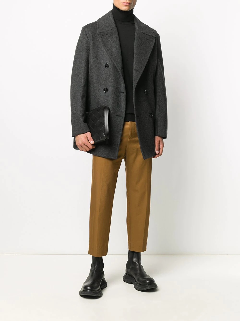 DALTON notched-lapels peacoat - 2