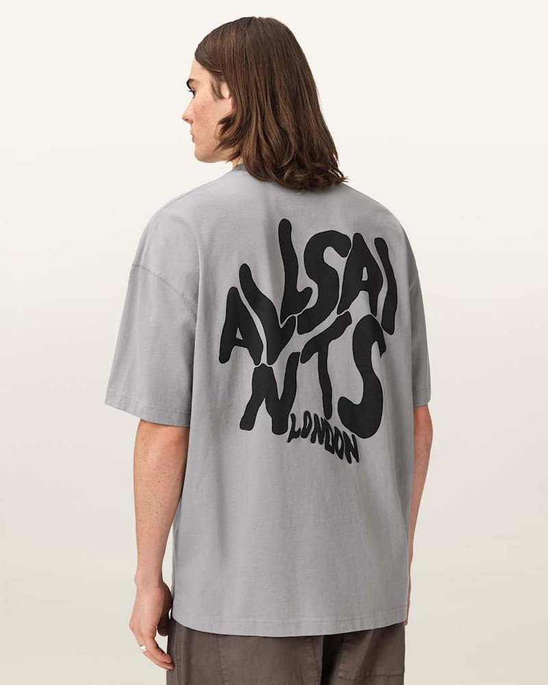 ALLSAINTS ORLANDO LOGO PRINT OVERSIZED T-SHIRT outlook