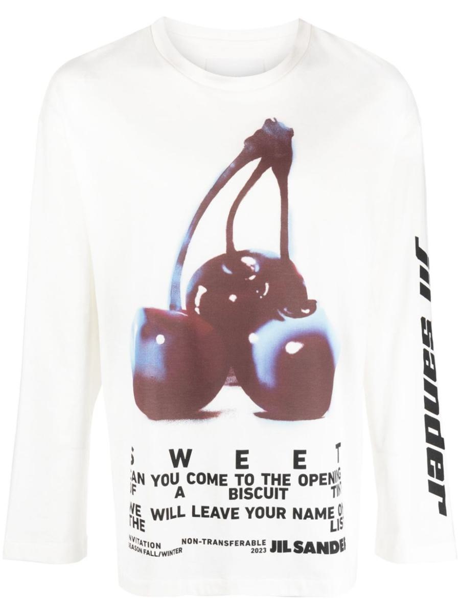 Jil Sander JIL SANDER PRINTED COTTON T-SHIRT - 1