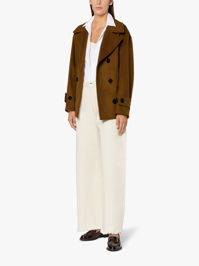 Mackintosh FIONA CAMEL WOOL & CASHMERE PEA COAT | LMC-011 outlook