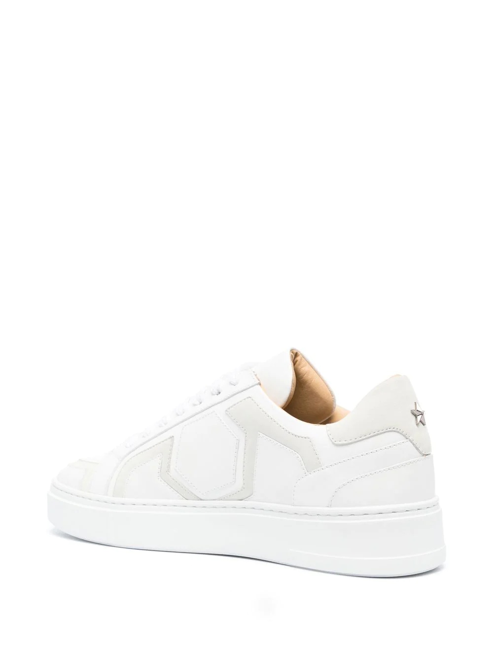 hexagon-logo low-top sneakers - 3