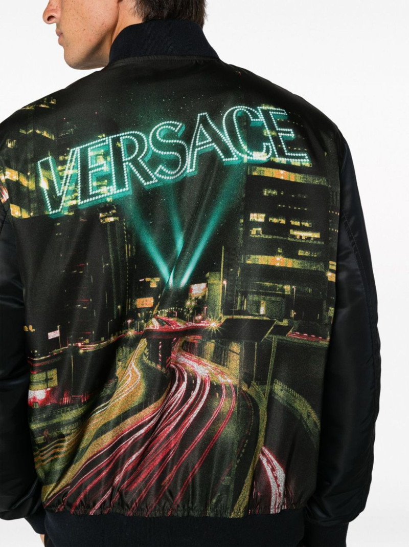 graphic-print bomber jacket 5