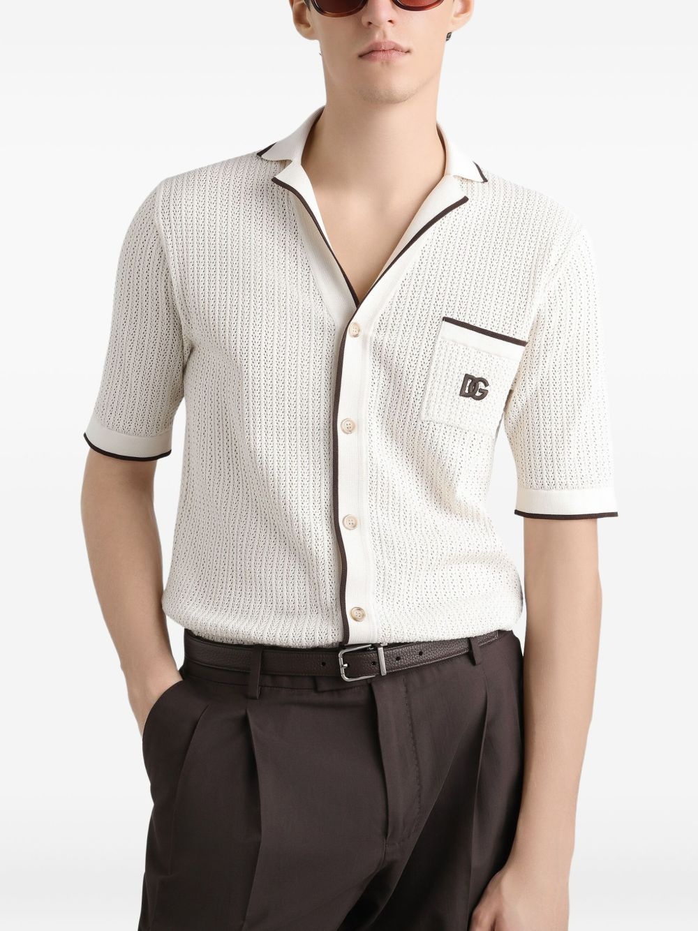 knitted short-sleeve shirt - 4