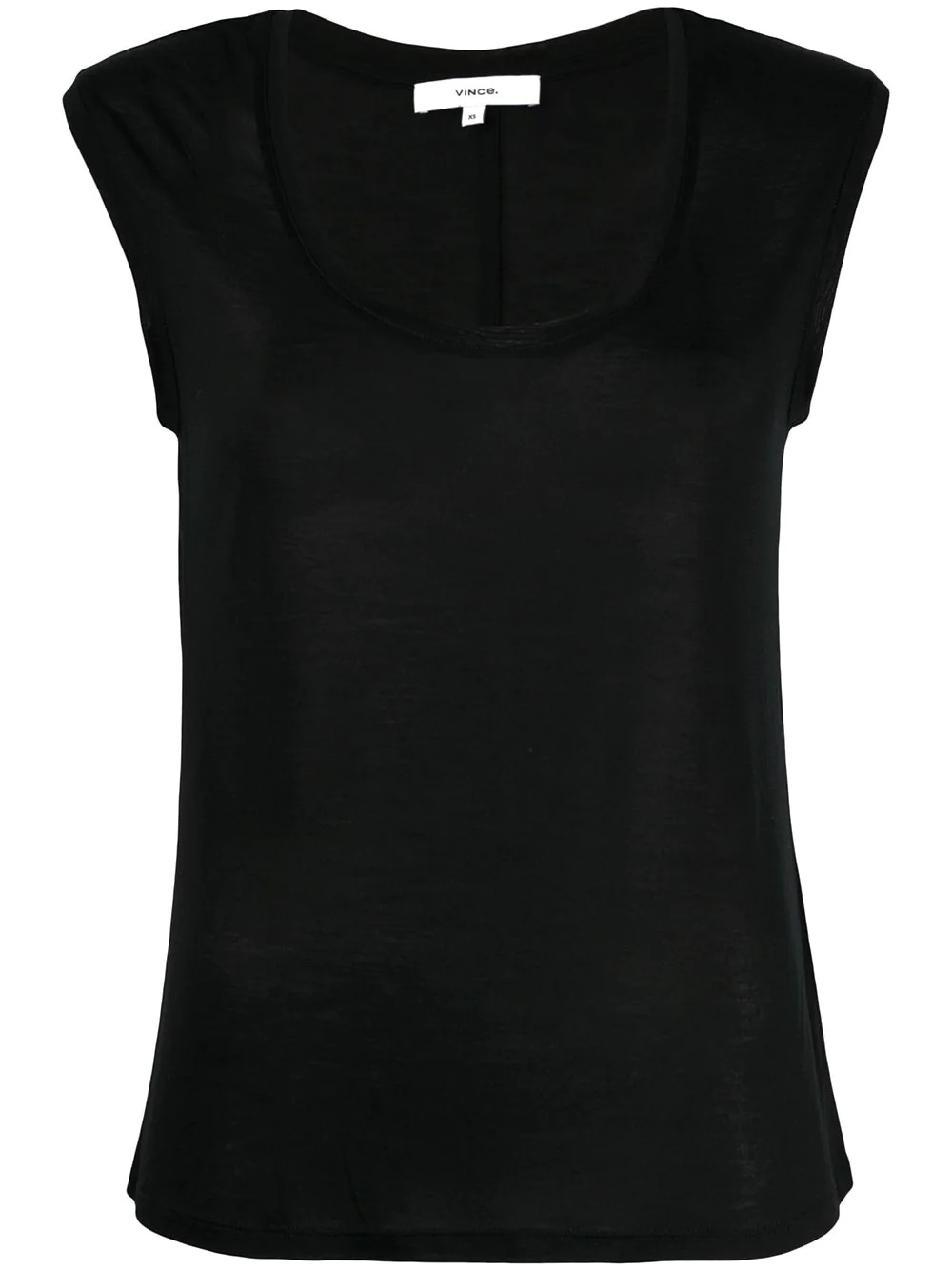 scoop neck tank top - 1