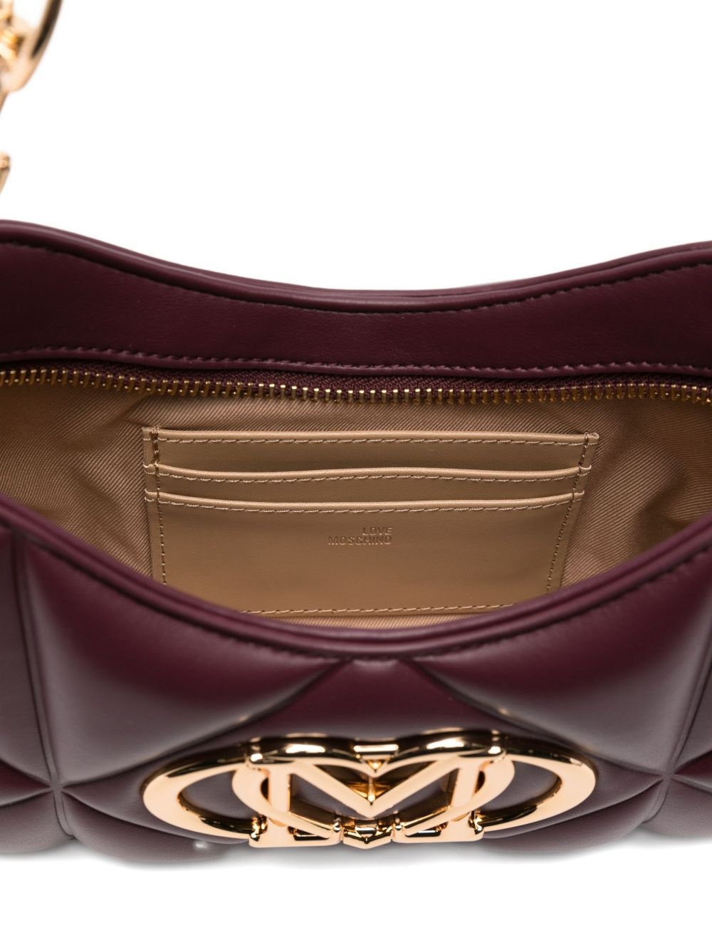 quilted logo shoulder bag - 5