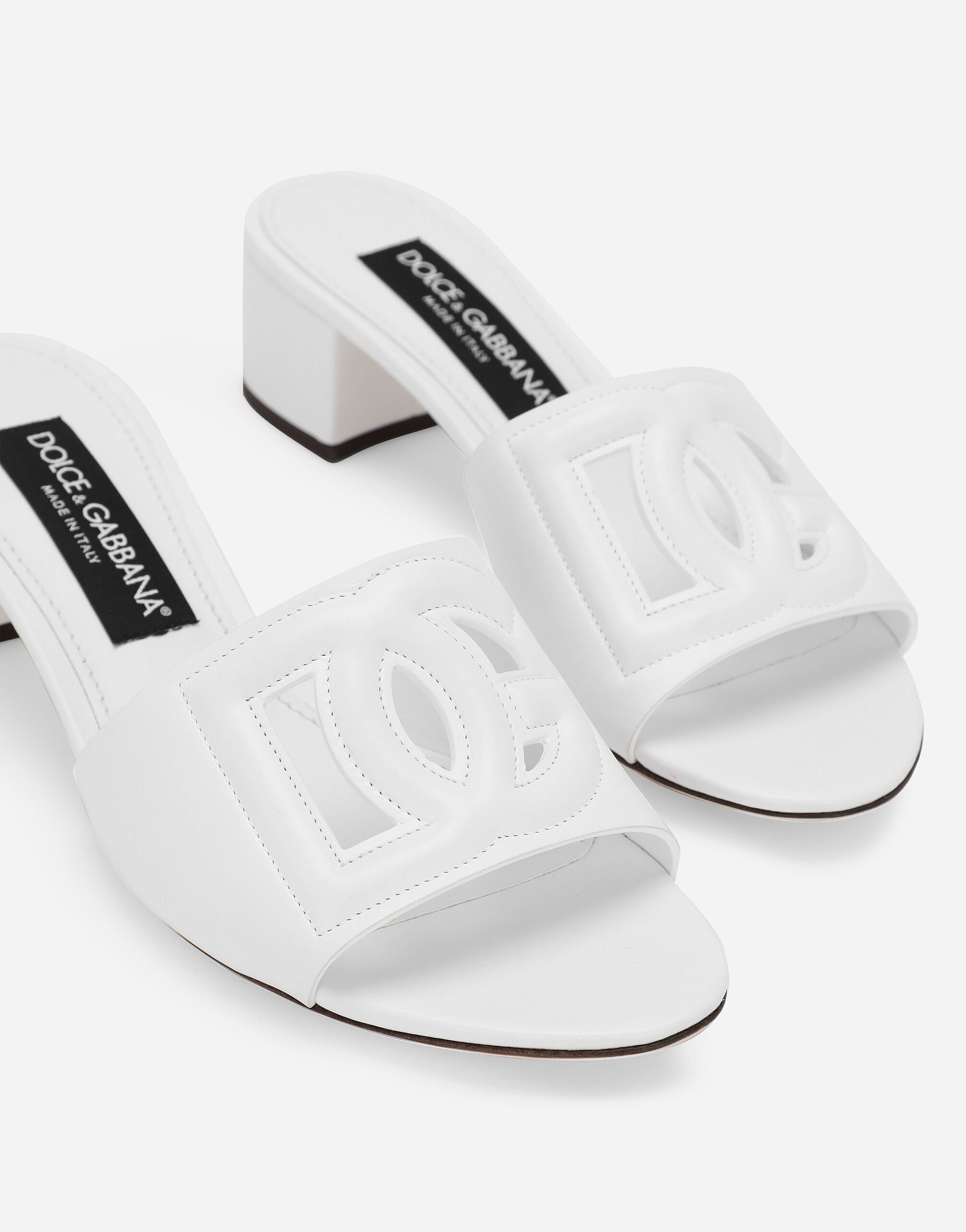 Calfskin mules with DG Millennials logo - 5