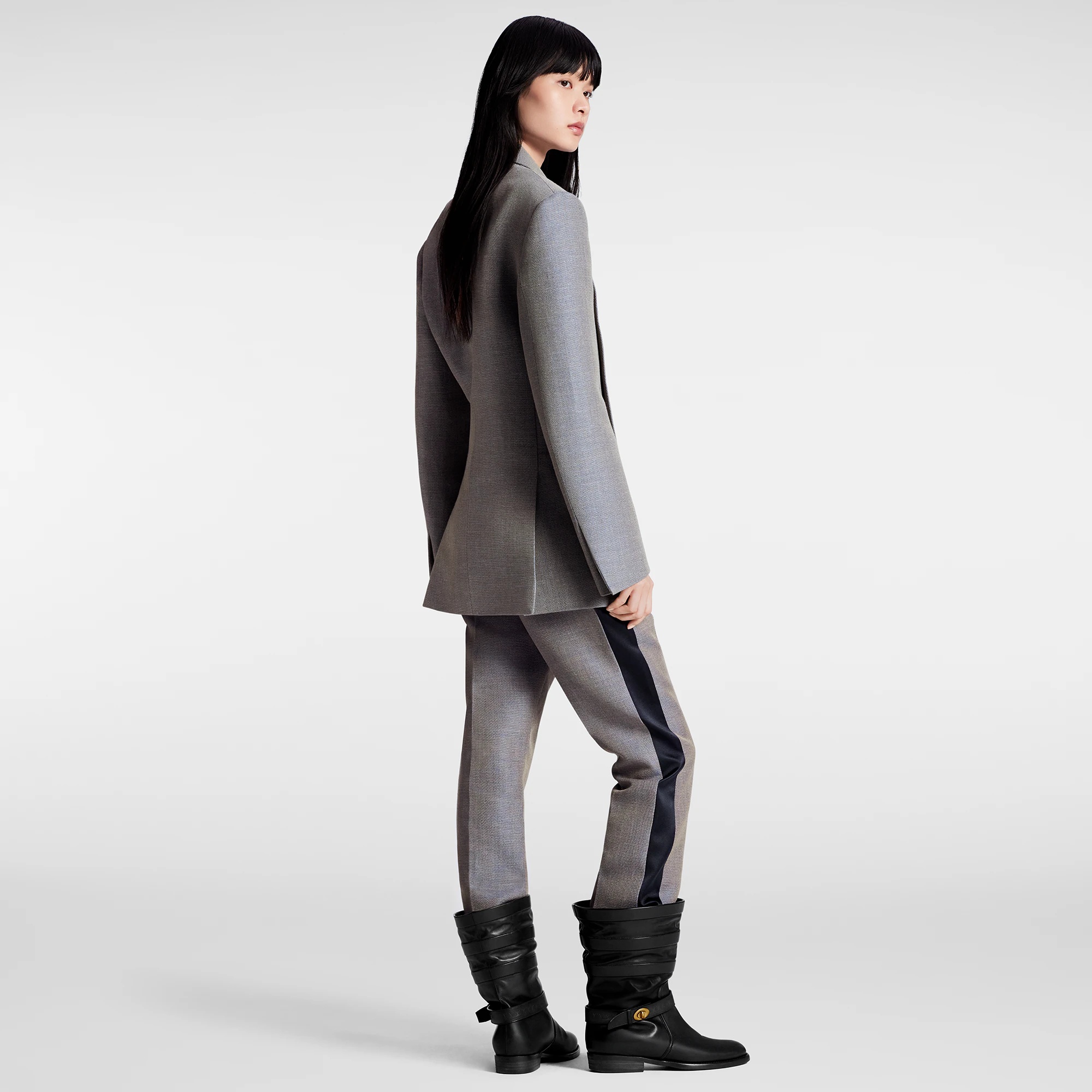 Side Accent Tailored Pants - 3