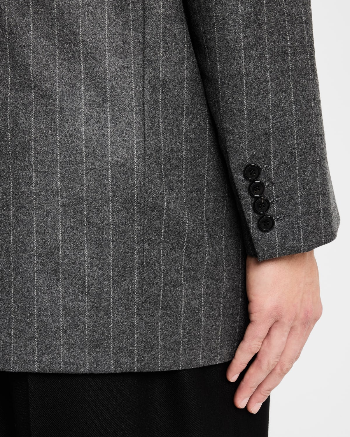 Men's 6-Button Pinstripe Sport Coat - 8