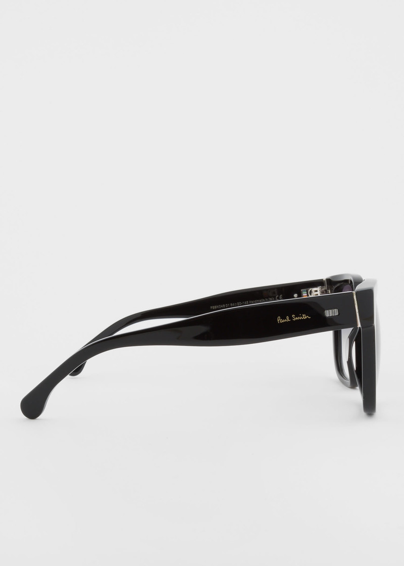 Black 'Delta' Sunglasses 5