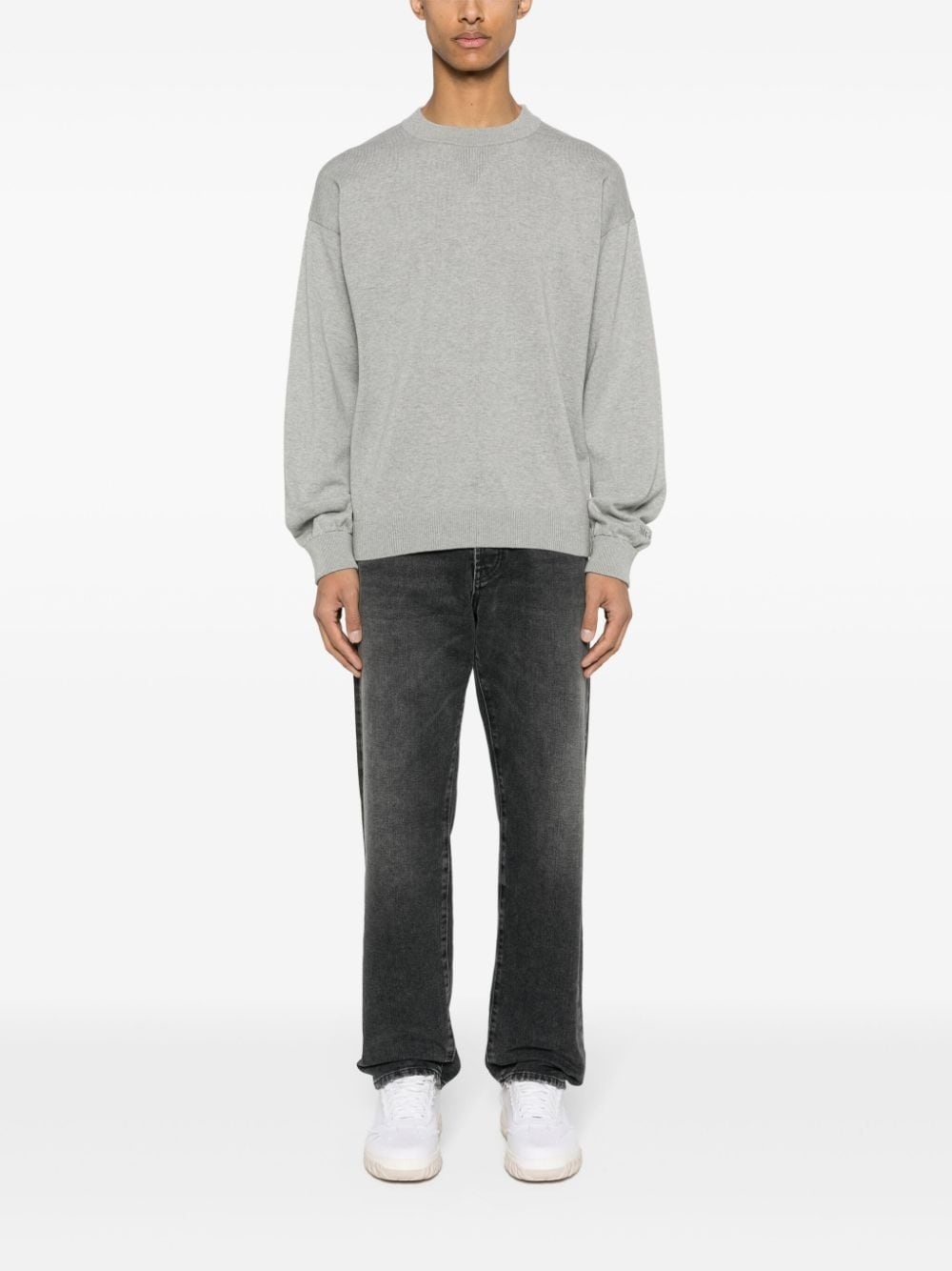 logo-embroidered cotton jumper - 2