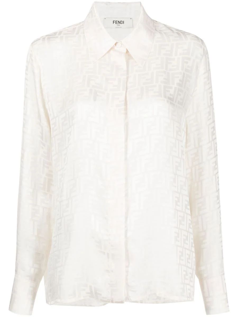 Fendi Jacquard Silk Shirt - 1