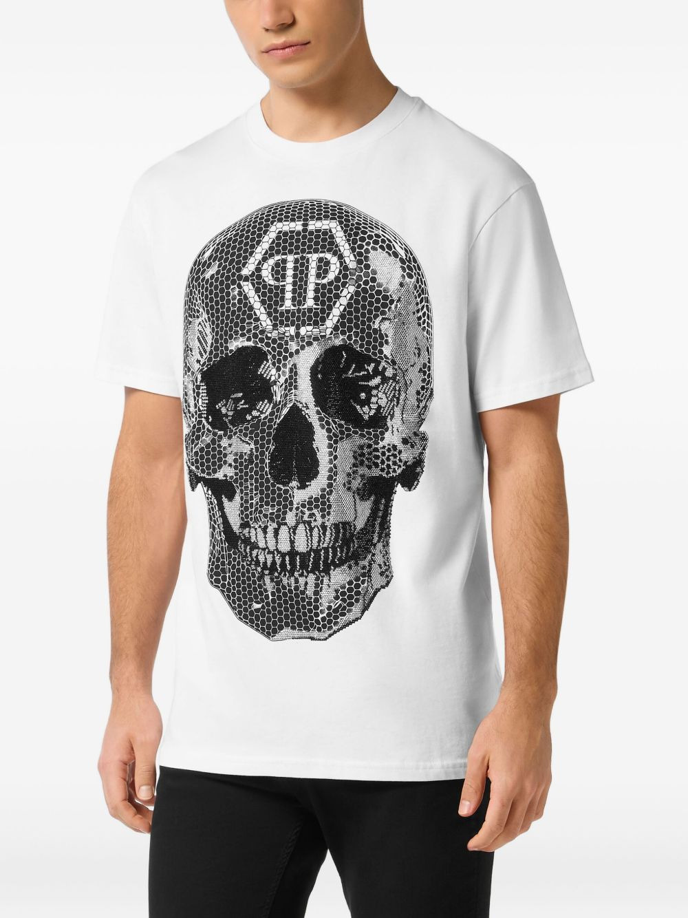 skull-print T-shirt - 4