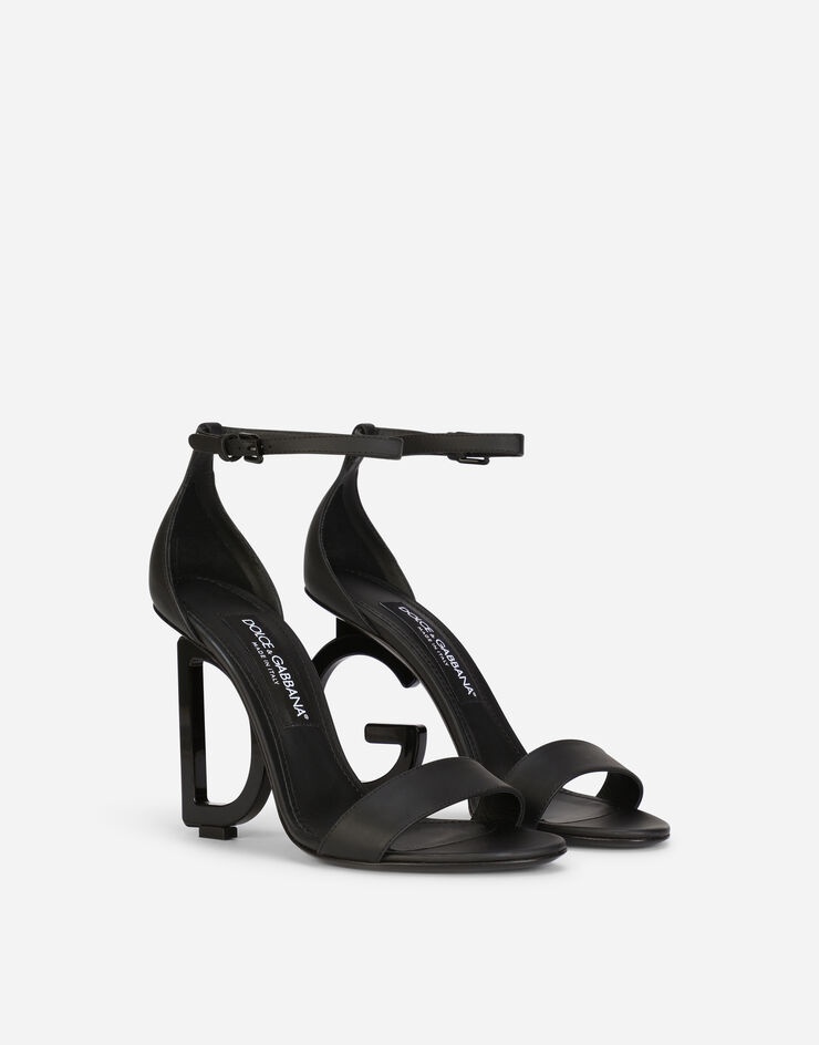 Calfskin nappa sandals with DG heel - 2