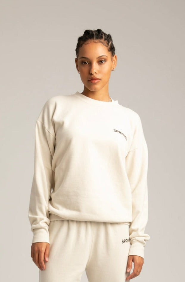 VINTAGE WHITE LOGO SWEATSHIRT - 4