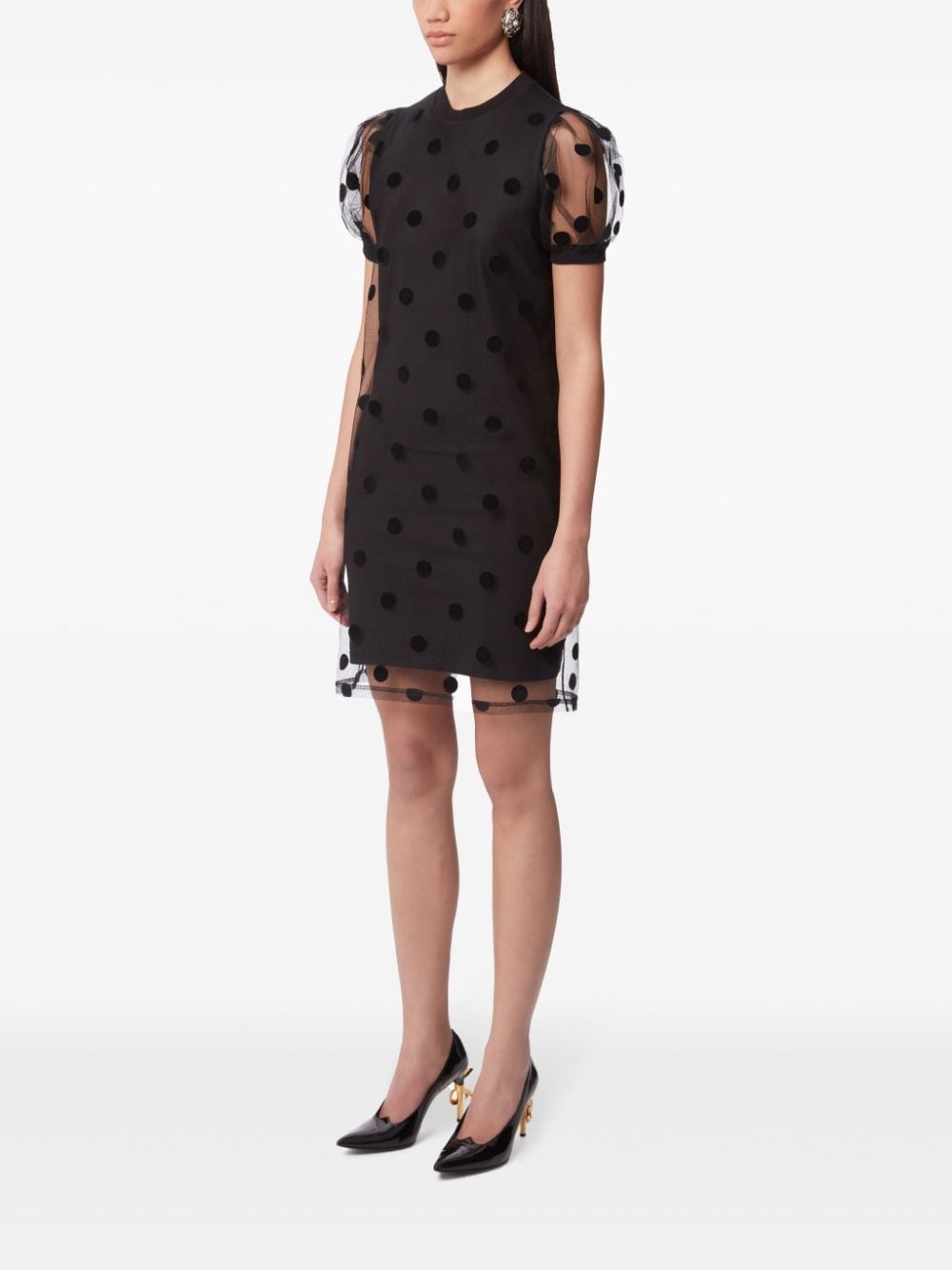 polka-dot pattern mini dress - 3
