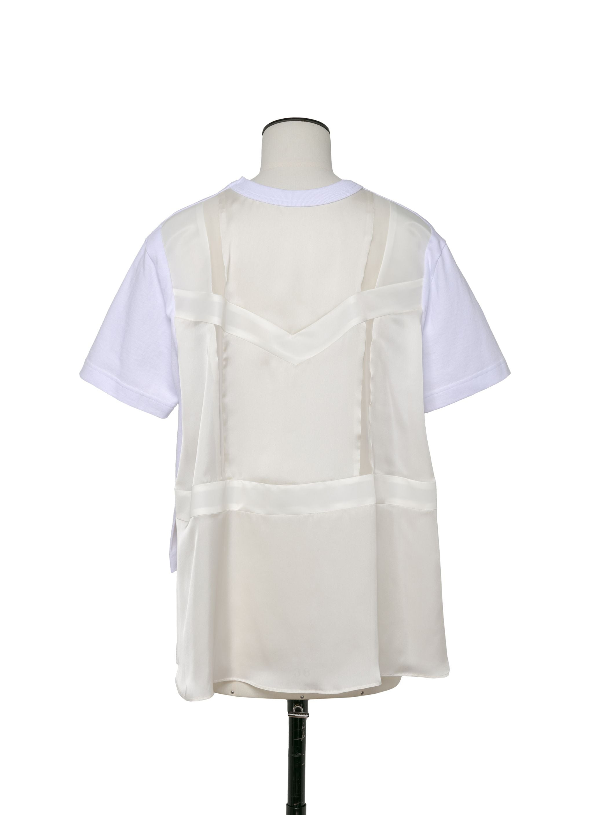 Nylon Twill Mix Cotton Jersey T-Shirt - 3