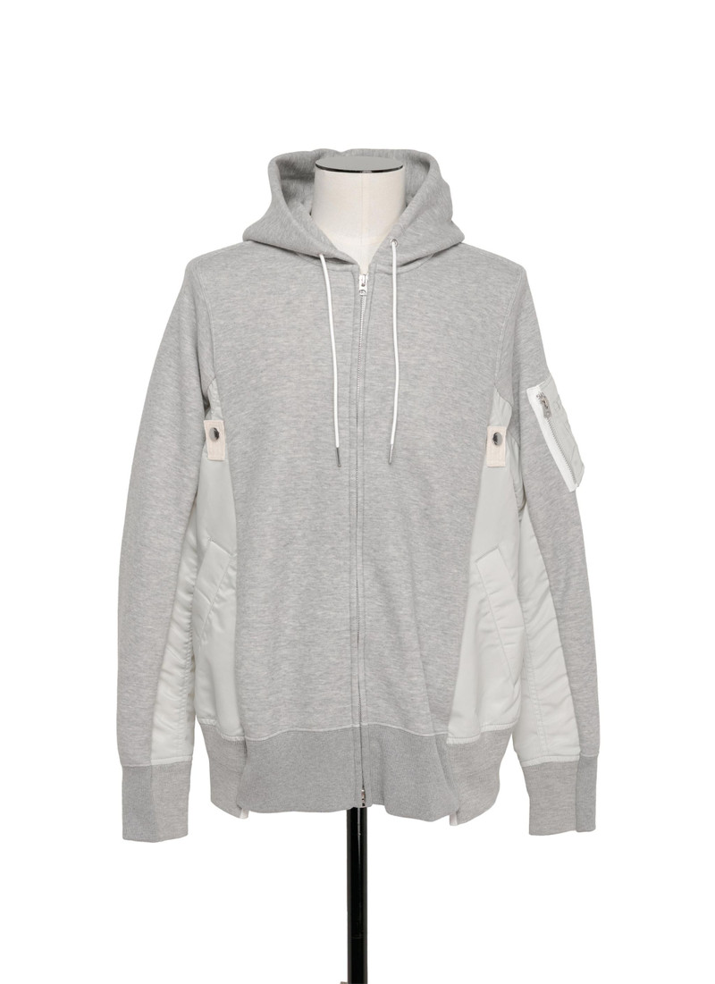스폰지 땀 x 나일론 능직 Hoodie - 1