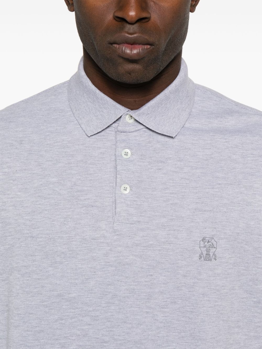 logo-print polo shirt - 4