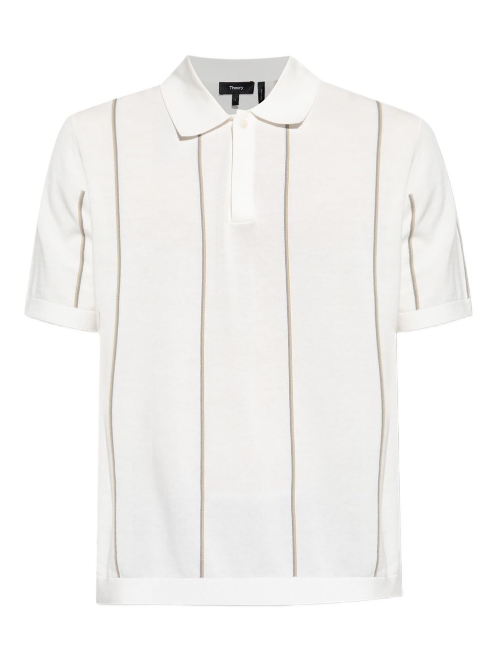 striped polo shirt - 1