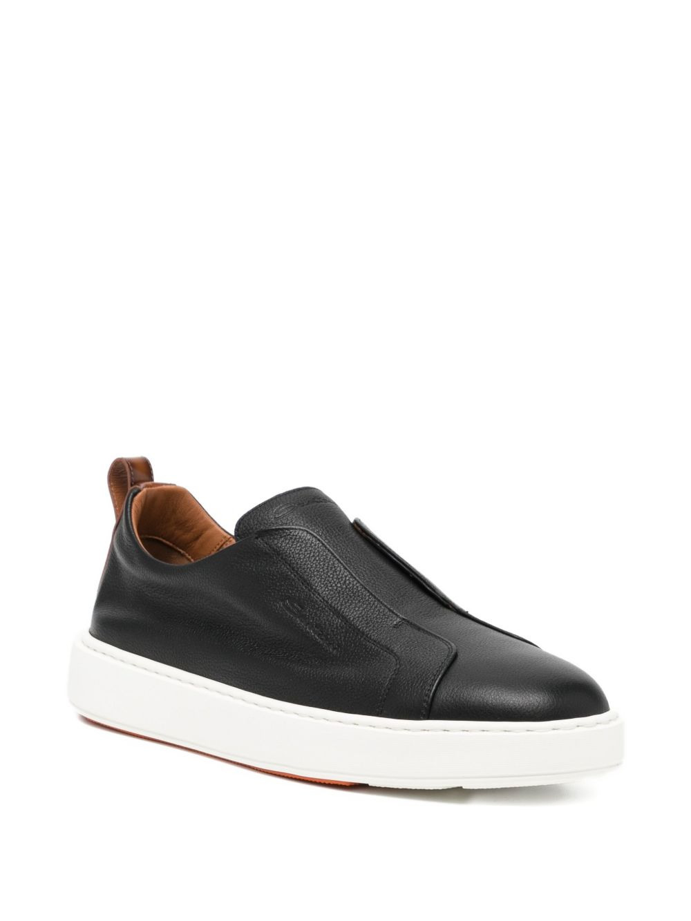 tumbled leather sneakers - 2