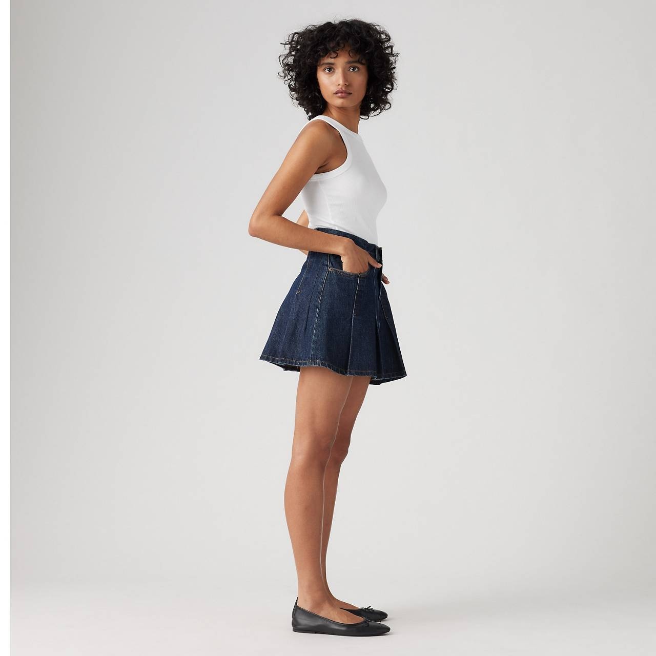 PLEATED MINI SKIRT - 4