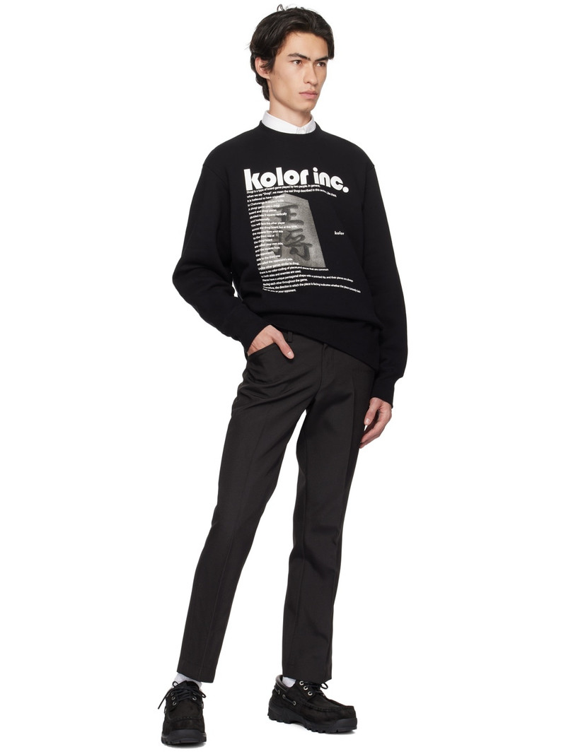 Kolor Black Printed Sweatshirt outlook