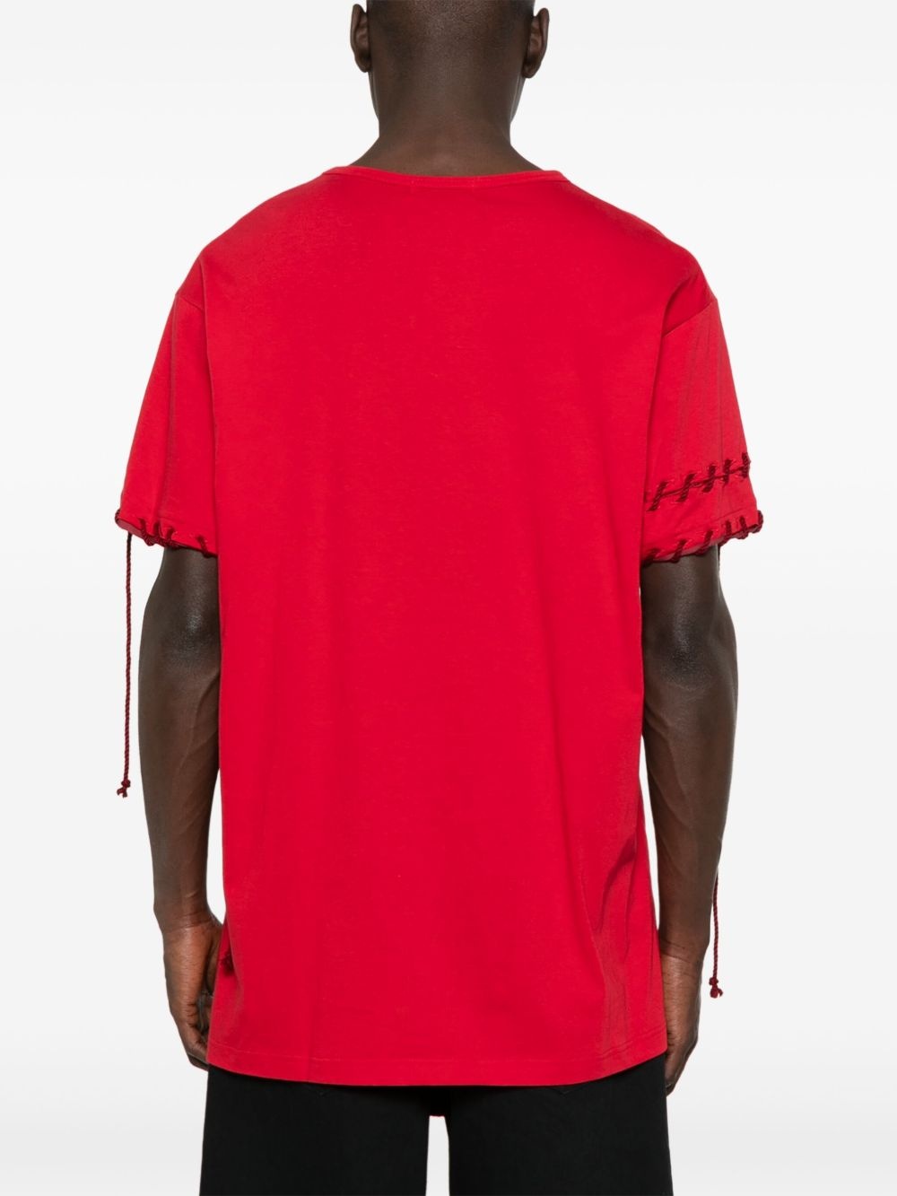 whipstitch-trim T-shirt - 3
