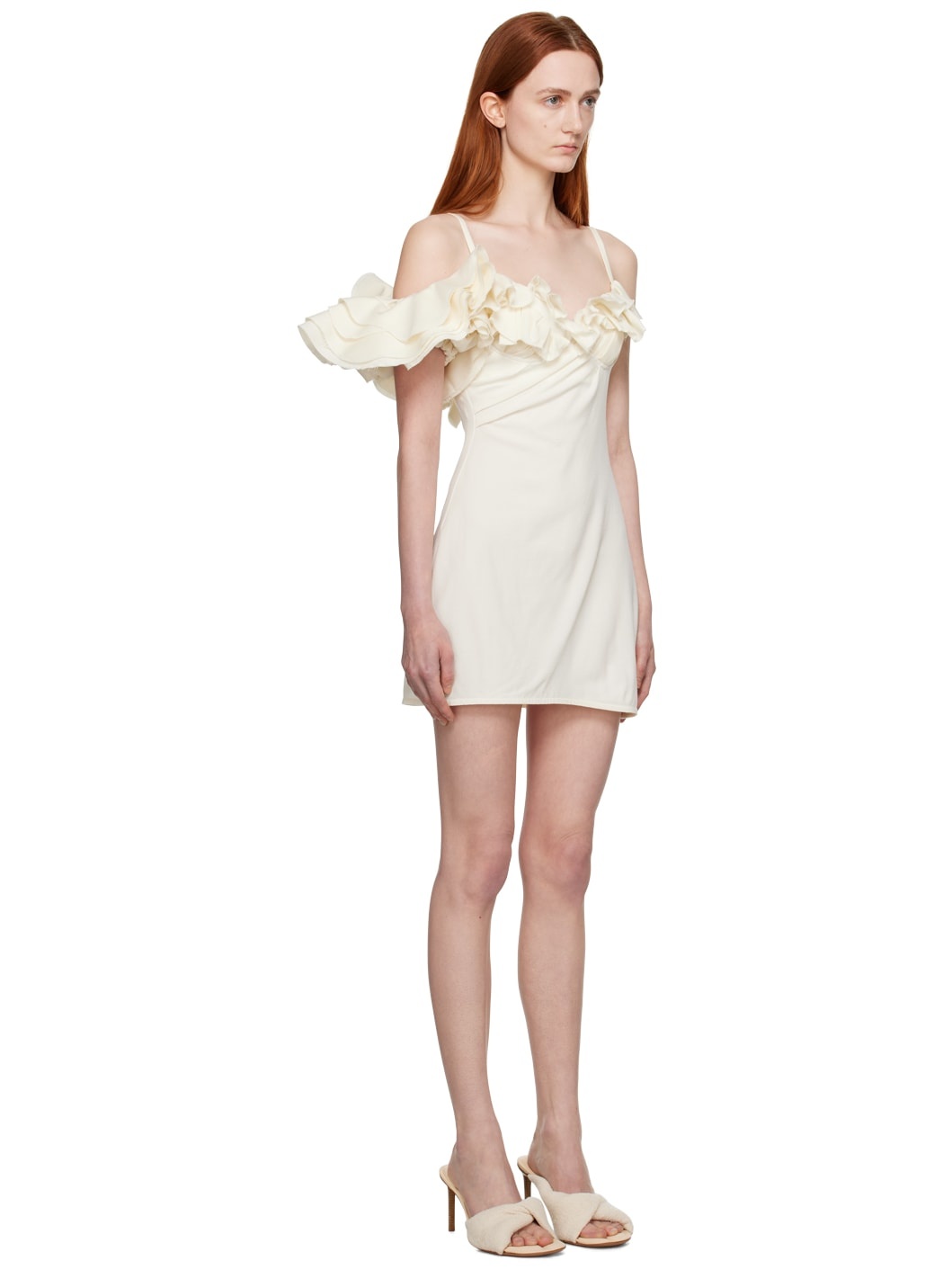 White Le Raphia 'La Robe Duna' Minidress - 2