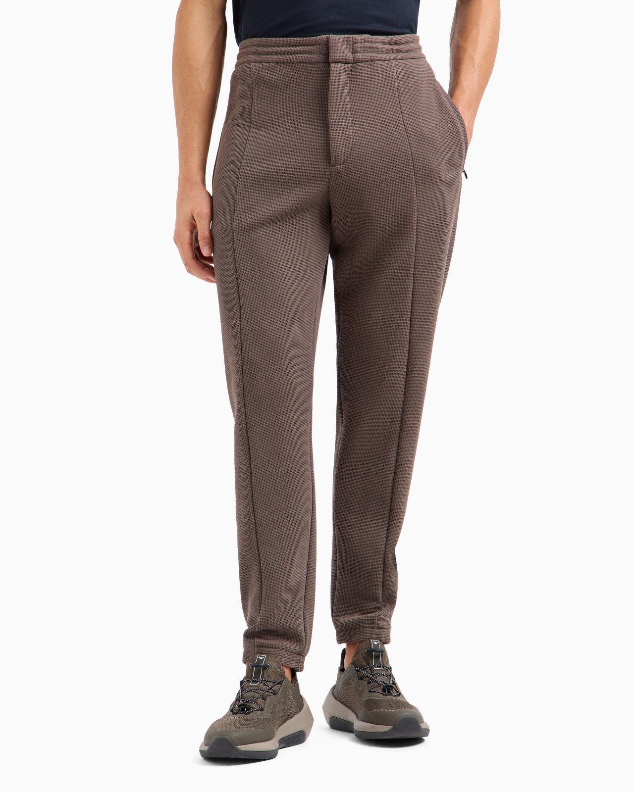 TRAVEL ESSENTIALS WAFFLE JERSEY TROUSERS - 2