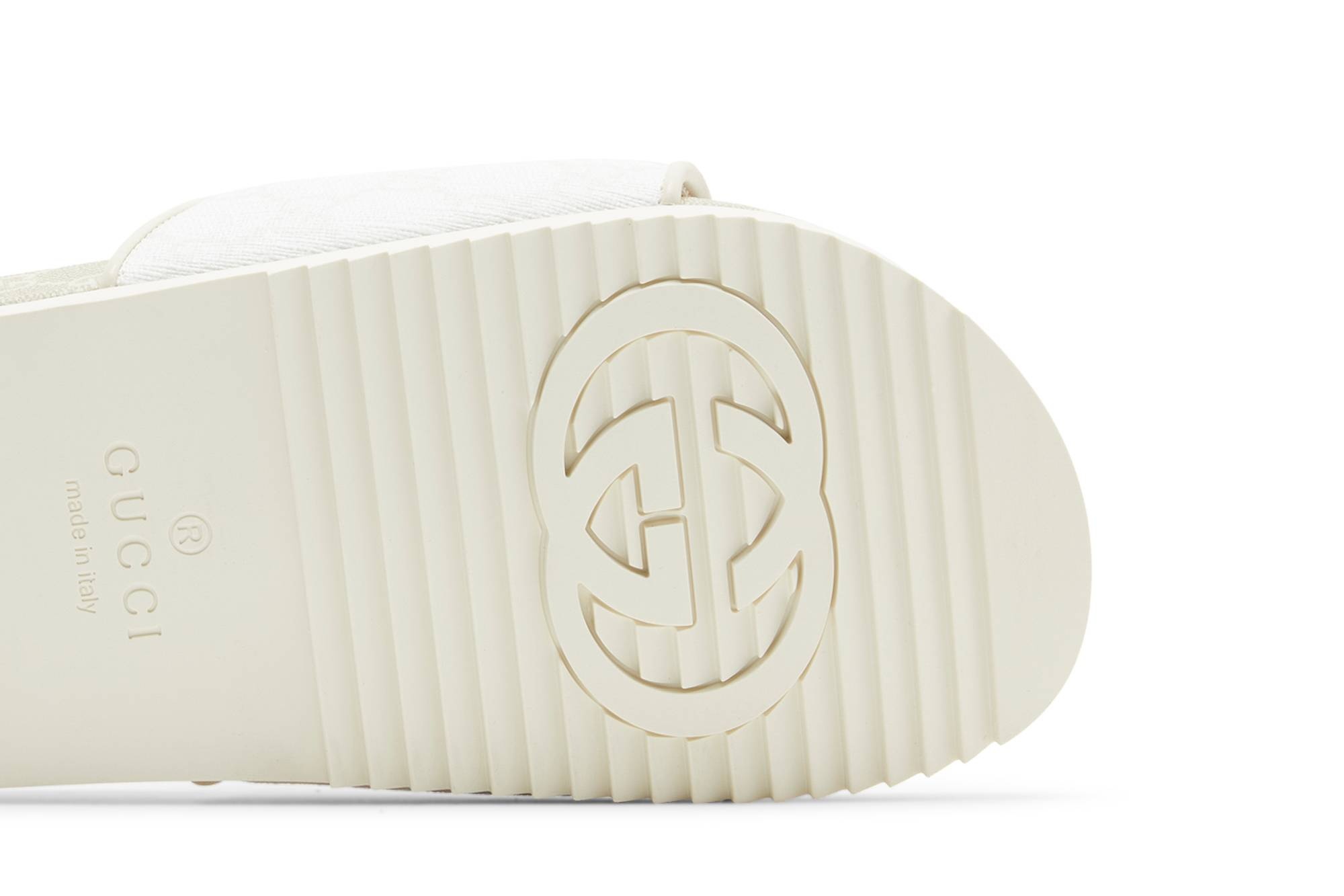 Gucci GG Supreme Sandal 'White' - 5