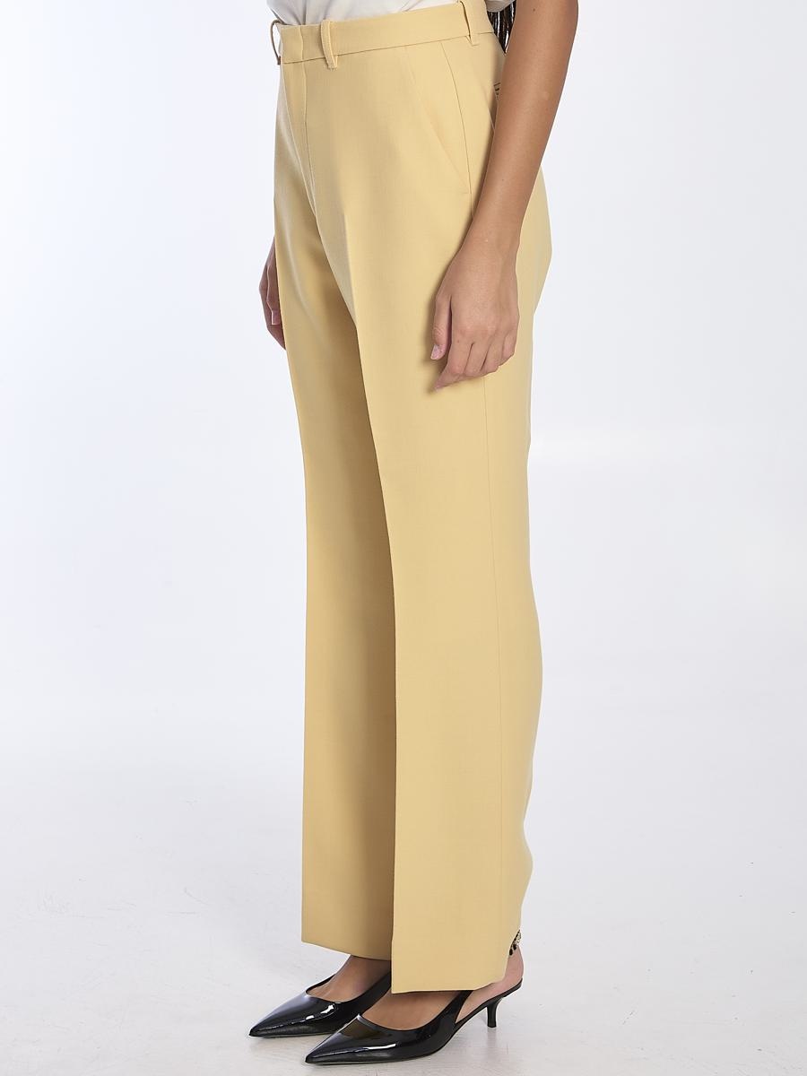 GUCCI Gucci Wool Crêpe Trousers | baltini | REVERSIBLE