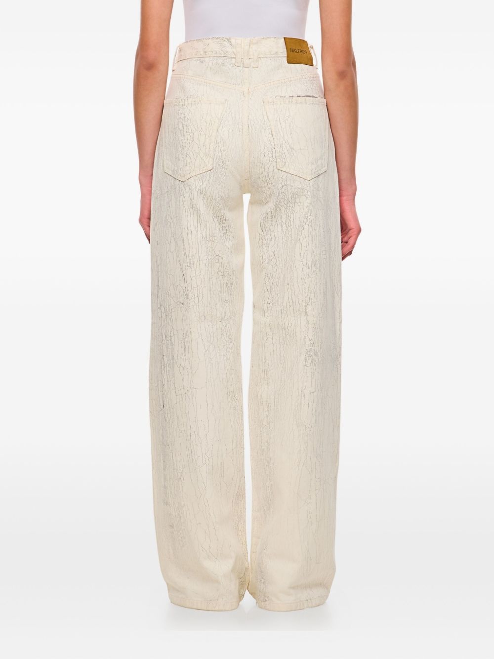 cracked-effect jeans - 3