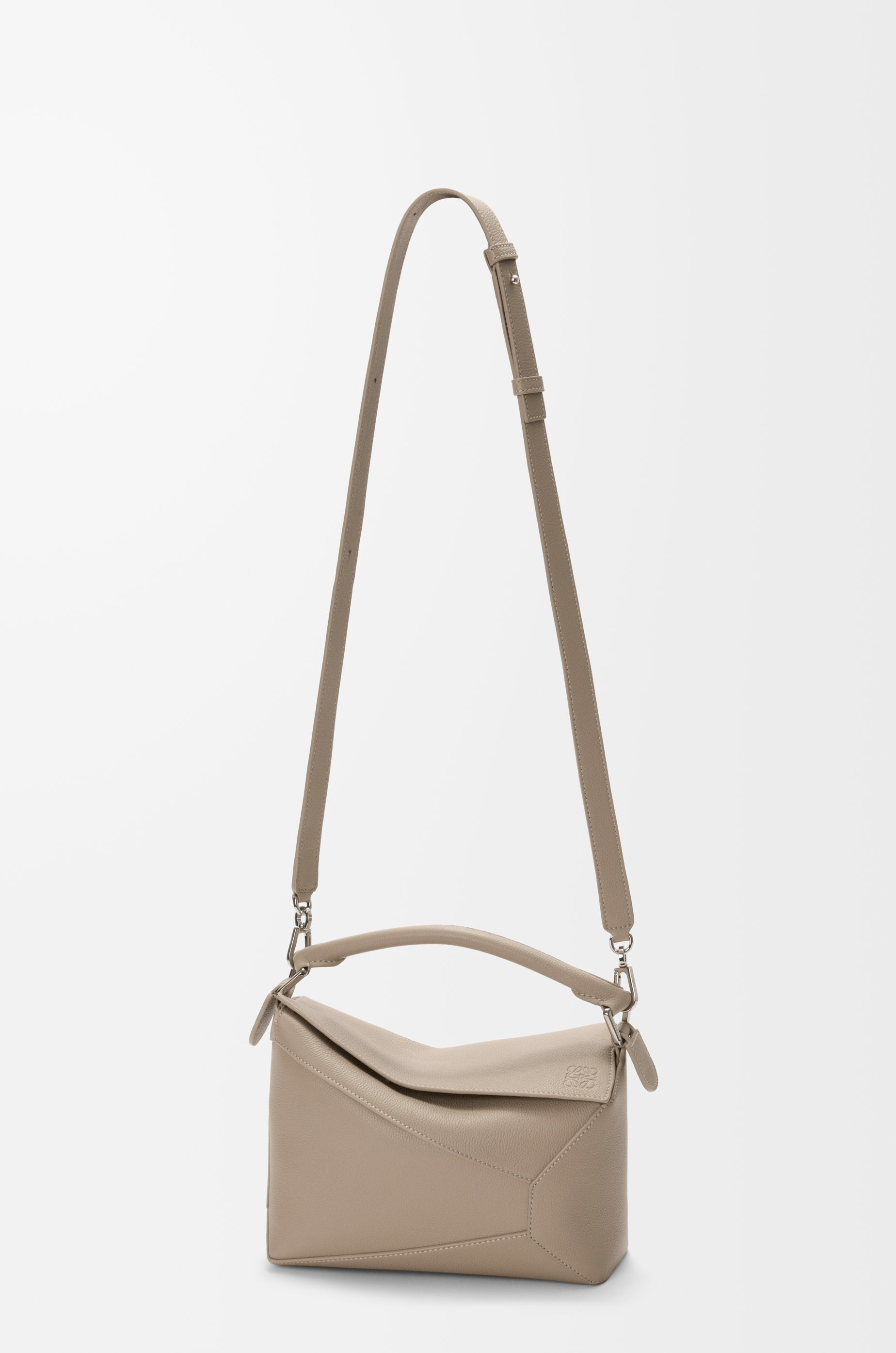 Small Puzzle Edge bag in soft grained calfskin - 6