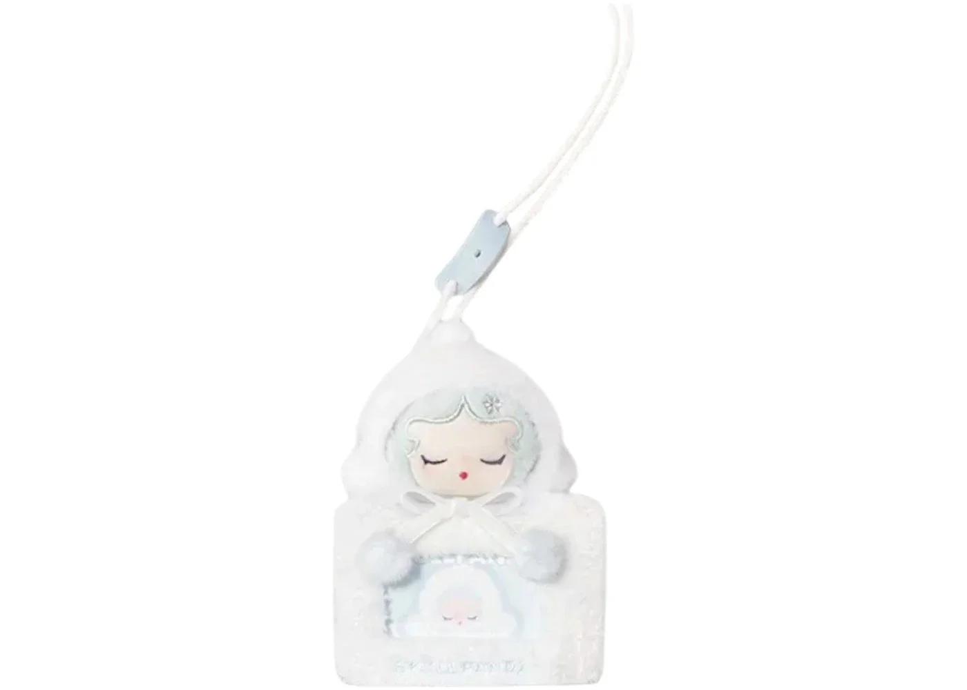 Pop Mart POP BEAN Fluffy & Cozy Series SKULLPANDA Fuzzy Snowman Secret Edition Card Holder Pendant - 1