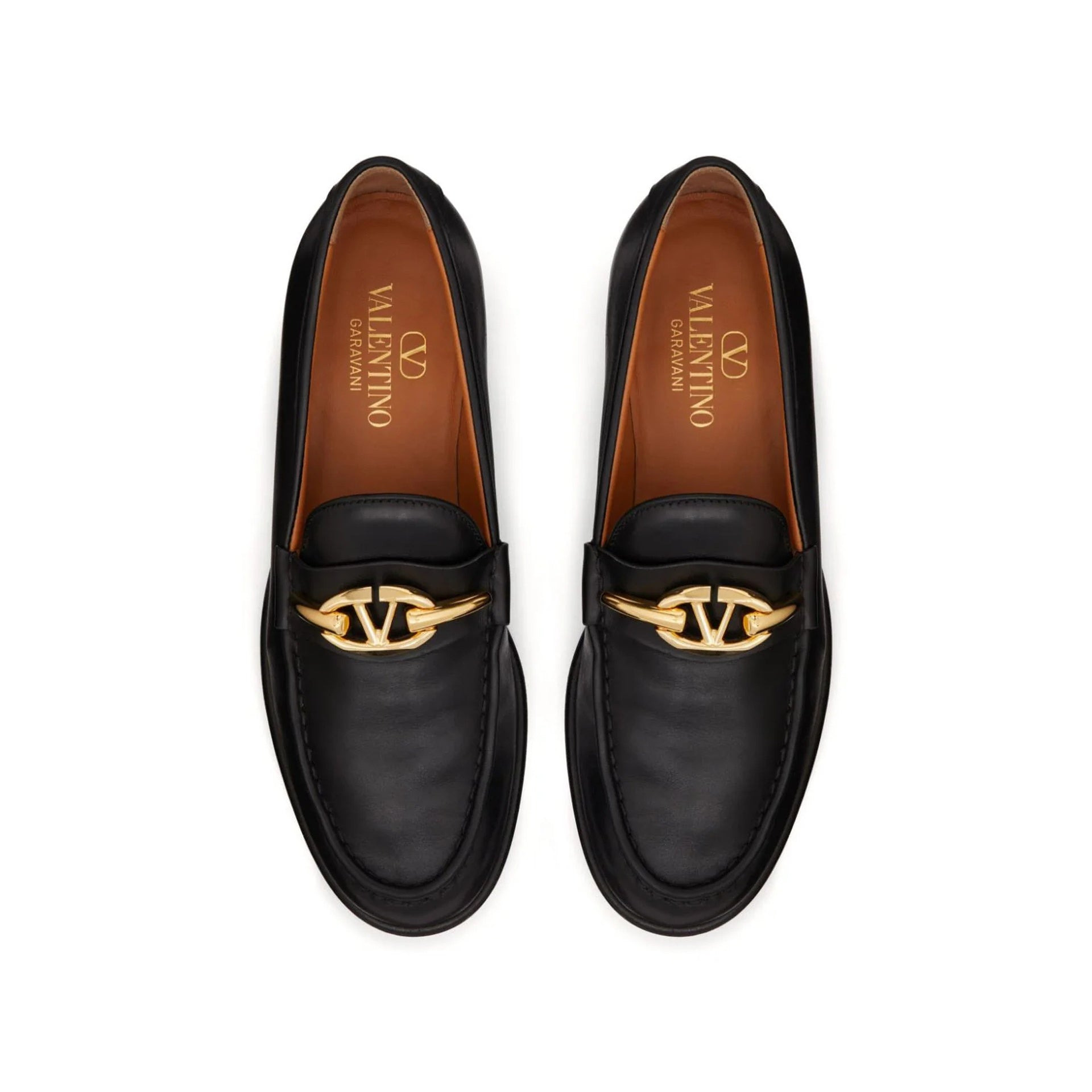 Valentino Garavani V-Logo Moon Leather Loafers Women - 4