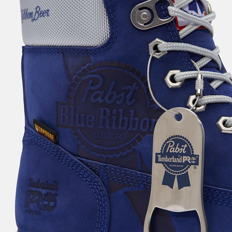 Men's Timberland PRO® and Pabst Blue Ribbon Direct Attach 6" Soft Toe Waterproof Work Boot 11
