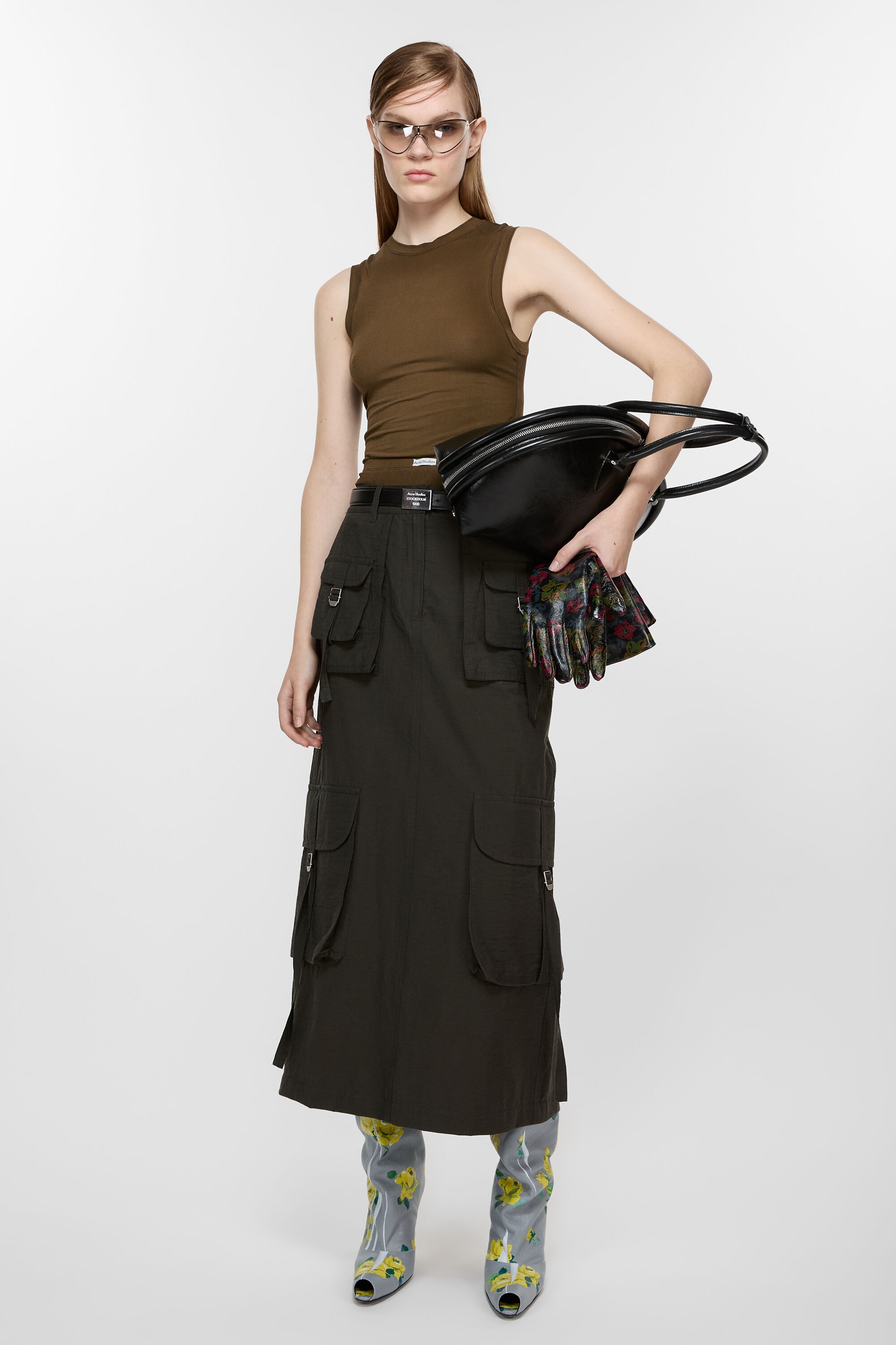 【送料&関税込】[ACNE] CARGO SKIRT dark-grey Acne Studios - Cargo skirt - Dark grey