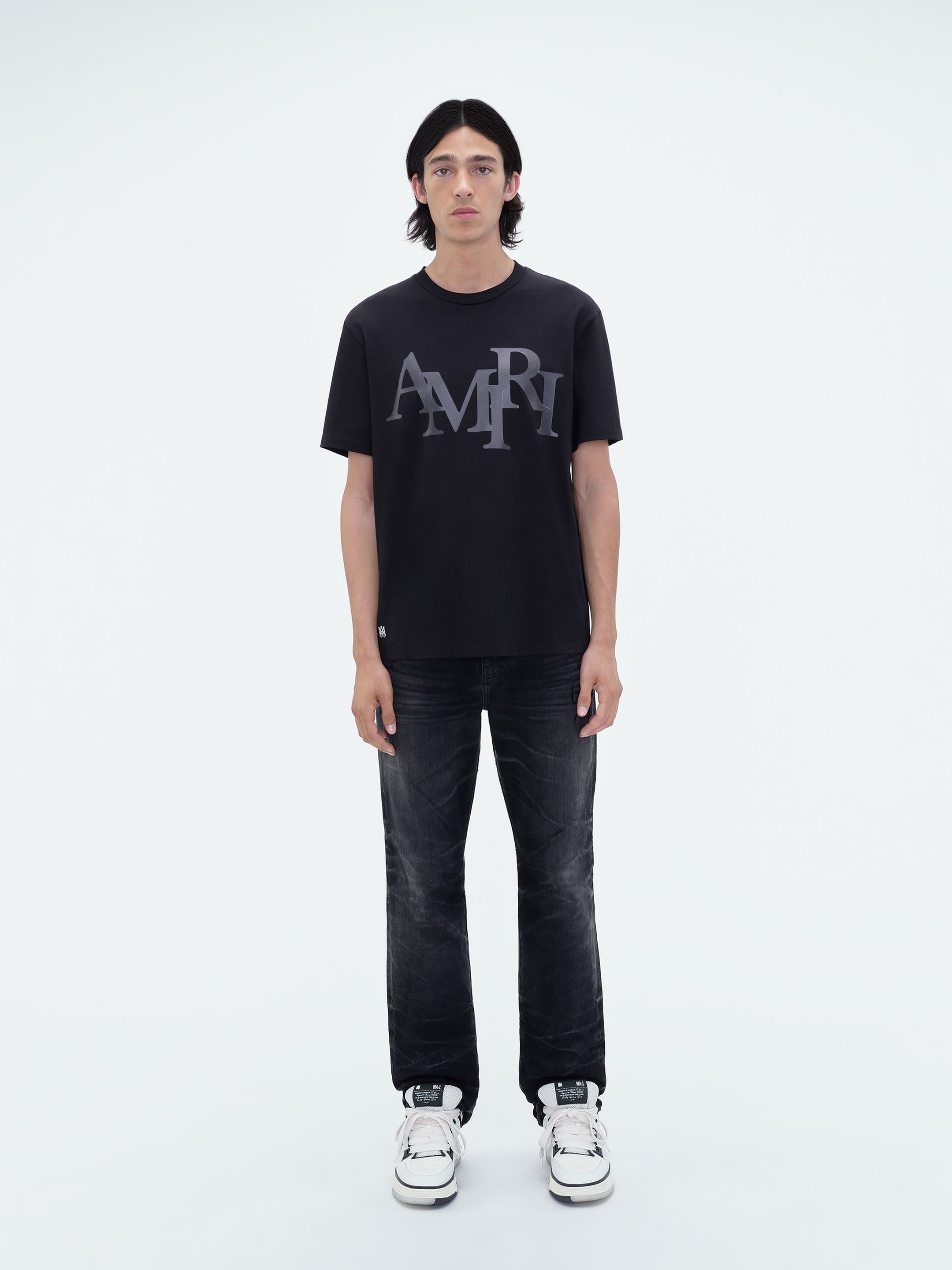 AMIRI STAGGERED LOGO TEE - 2