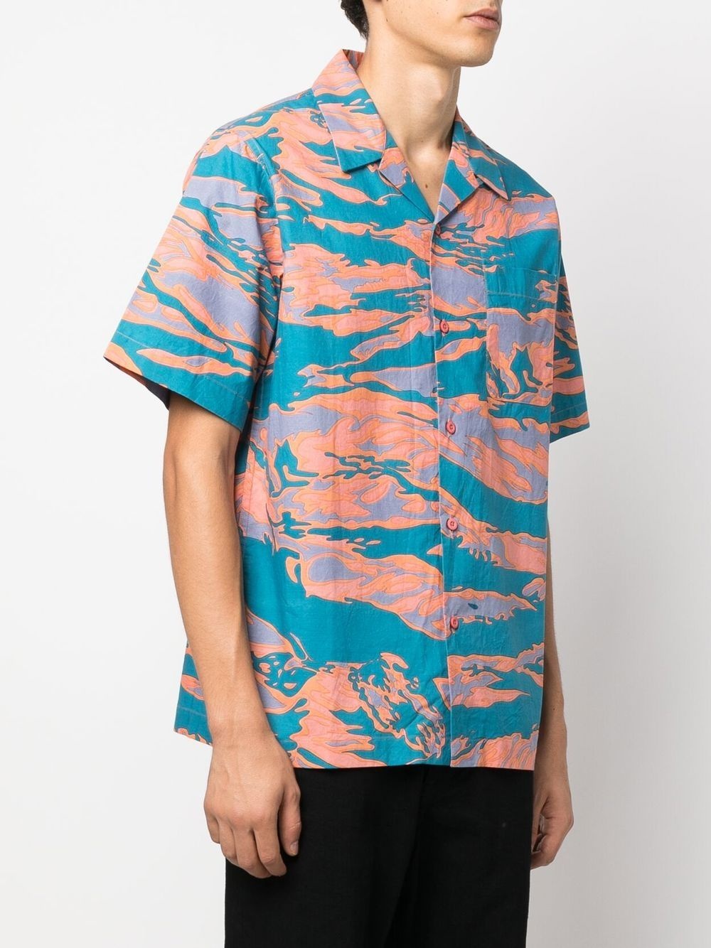 graphic-print camp-collar shirt - 3