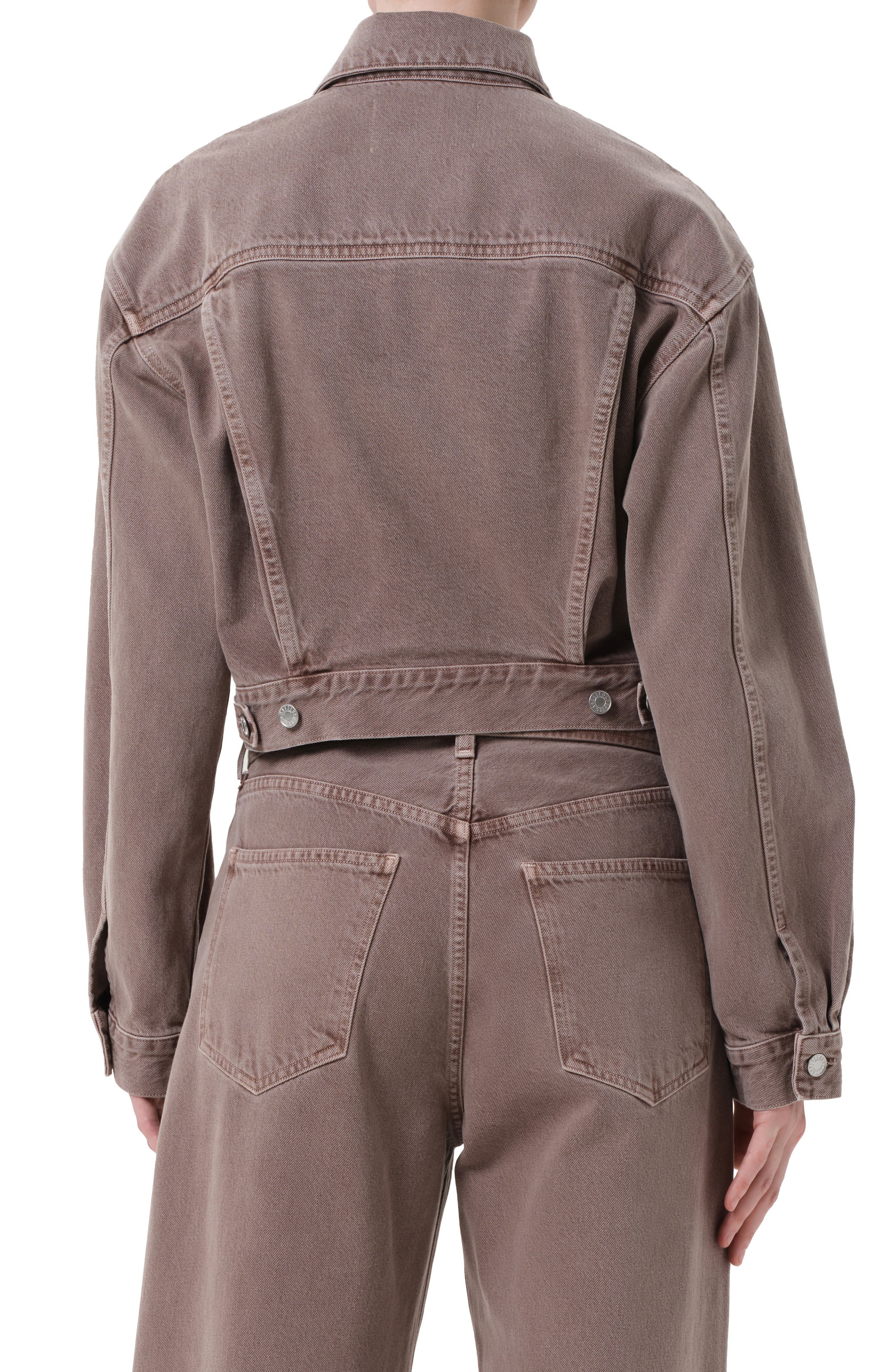 AGOLDE Radley Denim Jacket in Ceramic Old Rose at Nordstrom - 2